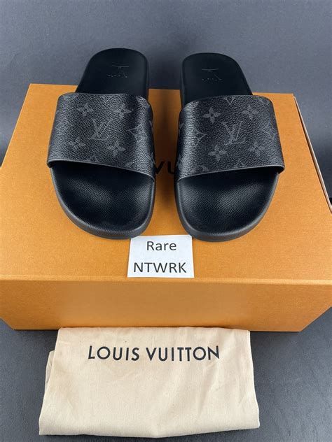 louis vuitton waterfront mule monogram eclipse